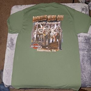 HARLEY DAVIDSON T-Shirt Music City USA Nashville TN Biker Mens Size S Small